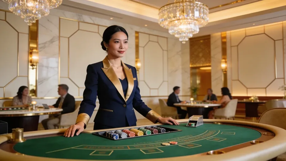 Baccarat, Dragon Tiger and Roulette Tables